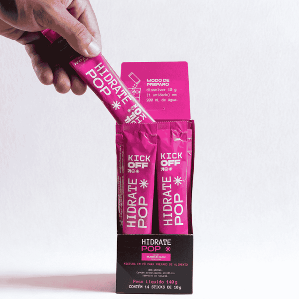 Kick_OFF Hidrate Pop - Sabor Bubble Gum