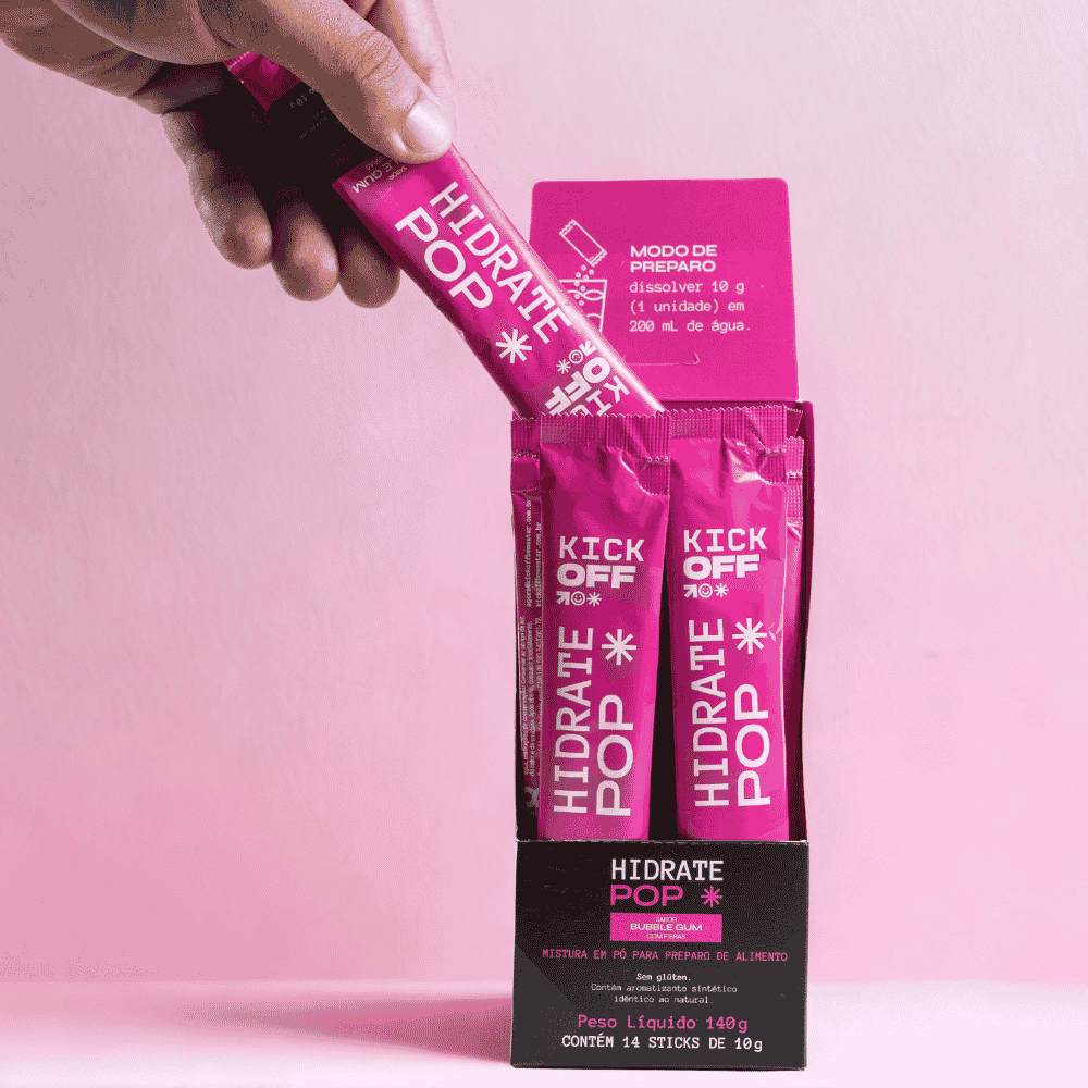 Kick_OFF Hidrate POP - Sabor Bubble Gum